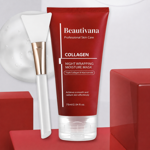Beautivana Collagen Night Wrapping Mask with Brush