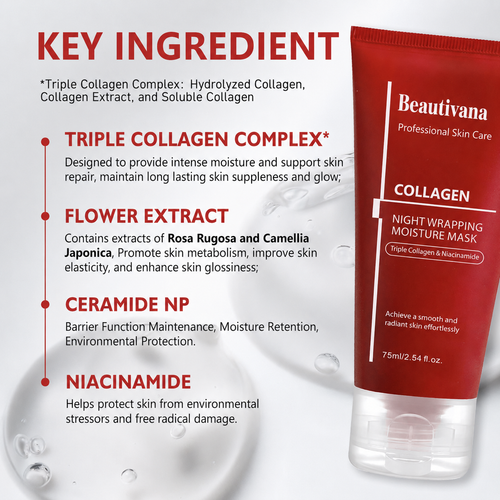 Beautivana overnight collagen mask product image