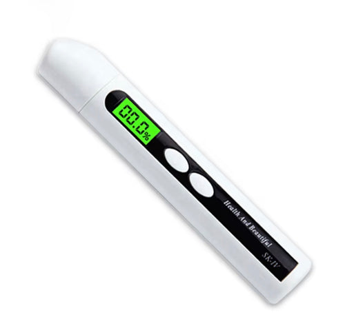 Digital skin moisture analyzer with LCD moisture percentage display