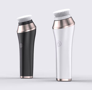 Beautivana facial cleansing brush in black and white