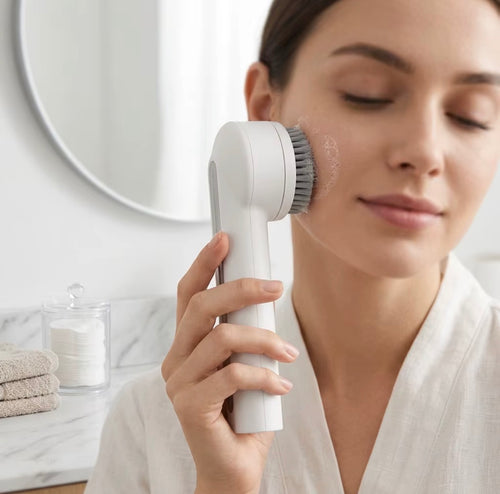 Facial cleansing brush cleansing cheek