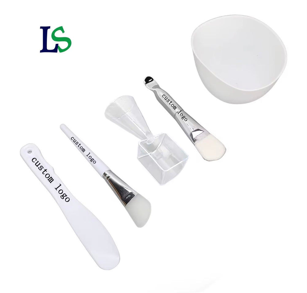 Facial mask mixing bowl brush spatula scoop and measuring tools