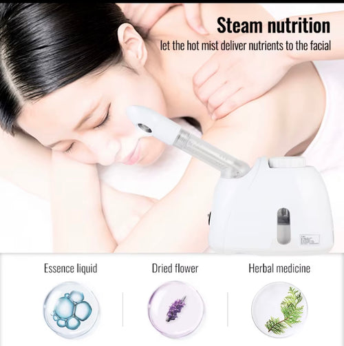 Tabletop steamer for facial spa preparation
