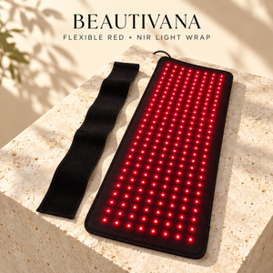 Beautivana flexible red and near-infrared light mat with adjustable strap