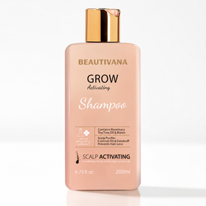 Beautivana Grow Activating Shampoo 200 ml bottle on white background