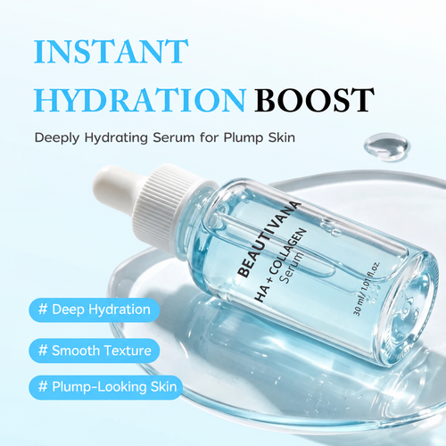 Beautivana HA and Collagen Serum hydration benefits