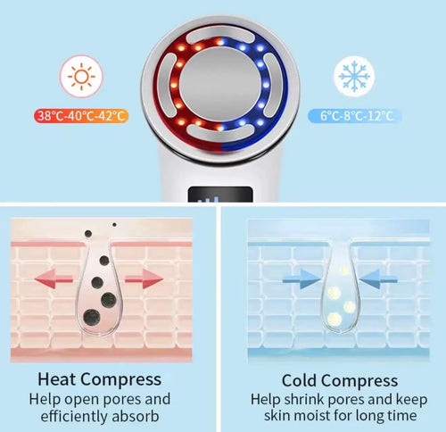 Beautivana Hot & Cold Pulse Facial Device for Skin Rejuvenation - Beautivana
