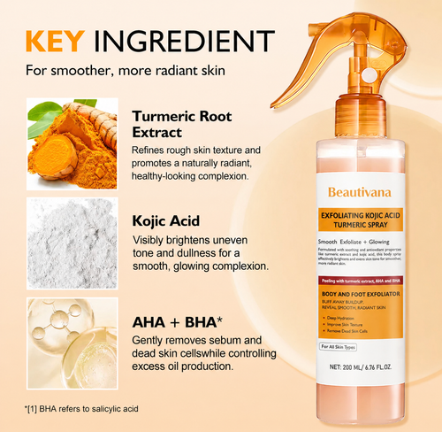 Beautivana exfoliating body spray product image