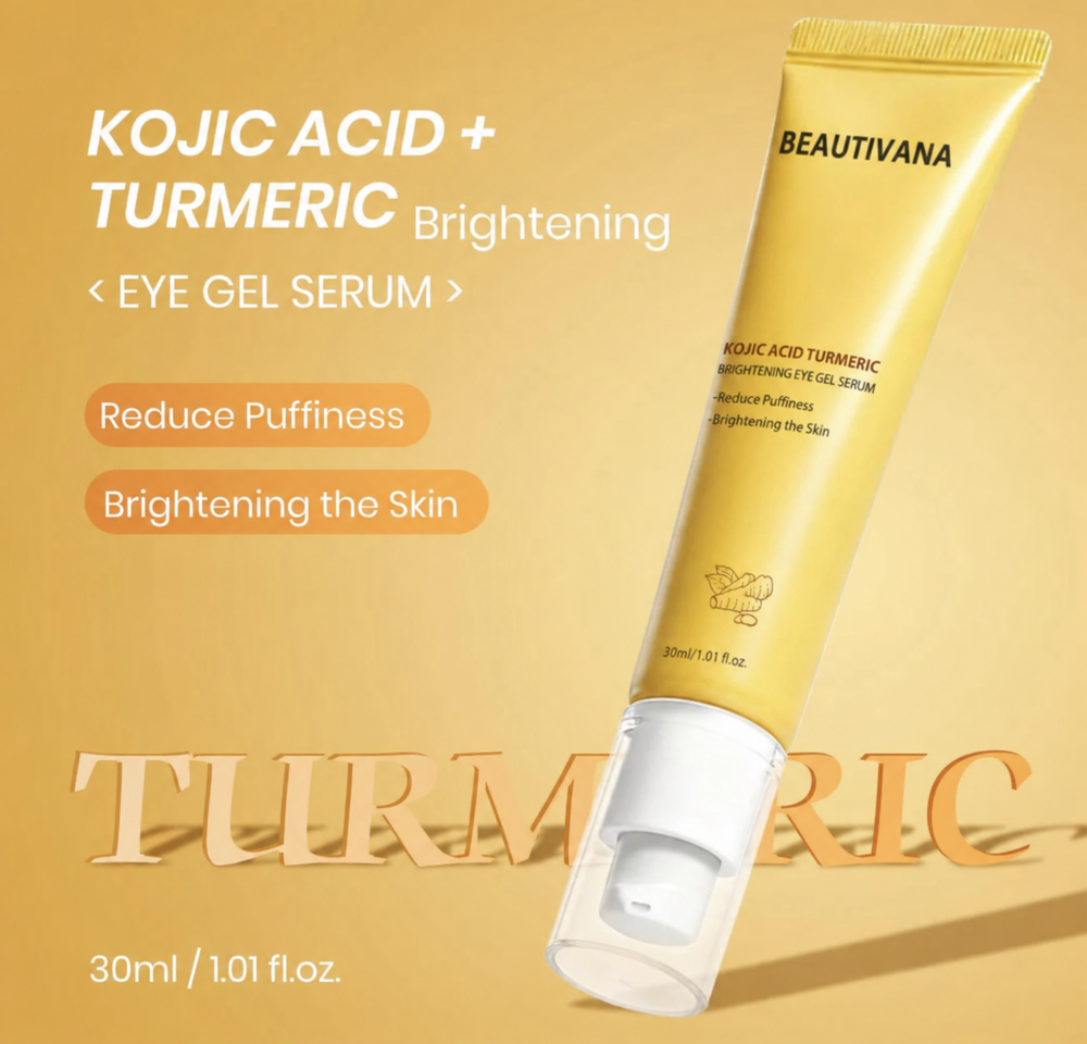 Beautivana brightening eye gel serum for puffiness and dull-looking skin