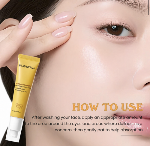 How to use Beautivana Kojic Acid Turmeric Brightening Eye Gel Serum