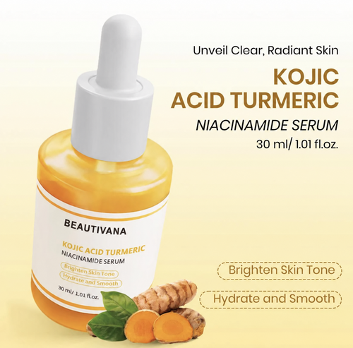 Beautivana Kojic Acid Turmeric Niacinamide Serum benefits