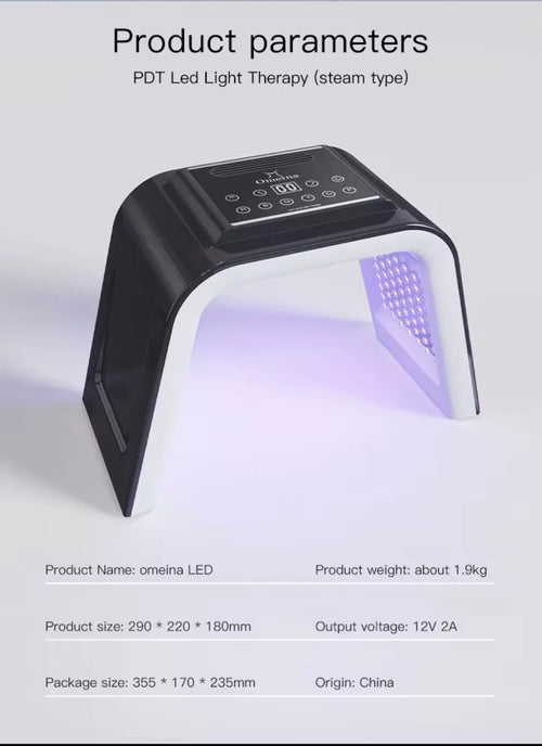 Beautivana LED Photon Therapy Nano Mist Spa Device – 7 Color Light Therapy Skin Rejuvenation System - Beautivana