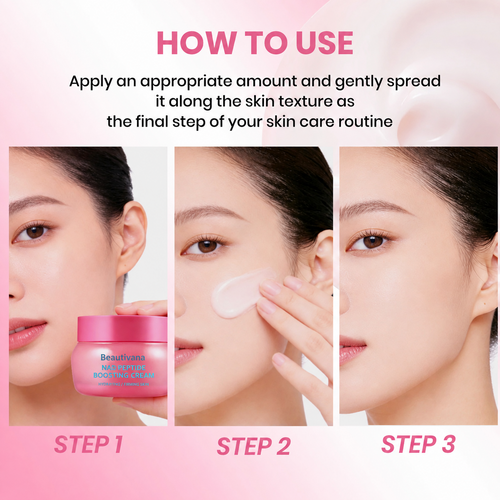 Beautivana NAD Peptide Boosting Cream how to use