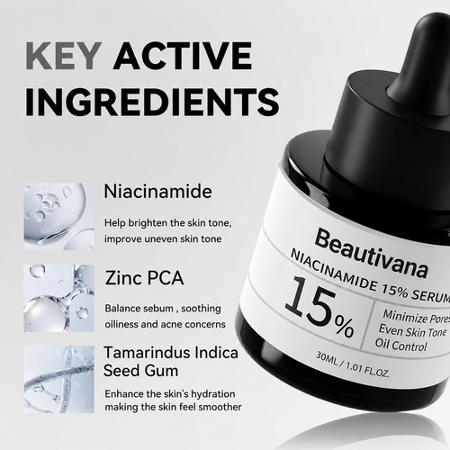 Niacinamide 15% serum with Zinc PCA by Beautivana