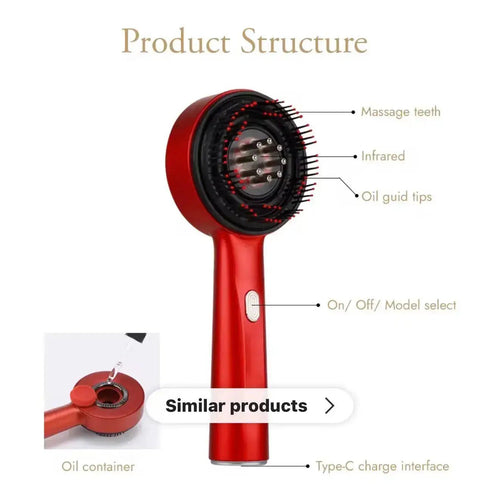 Beautivana scalp massage brush with light modes