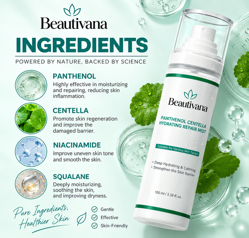 Beautivana Panthenol and Centella mist ingredient image