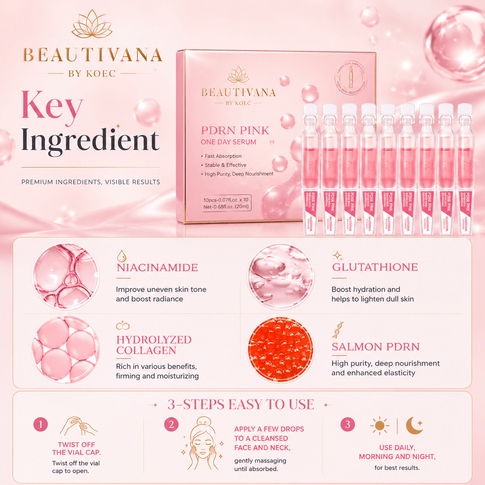 Beautivana PDRN hydrating serum ampoule set image