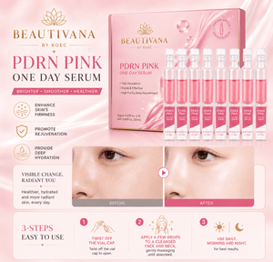 Beautivana 10-piece PDRN facial ampoule set