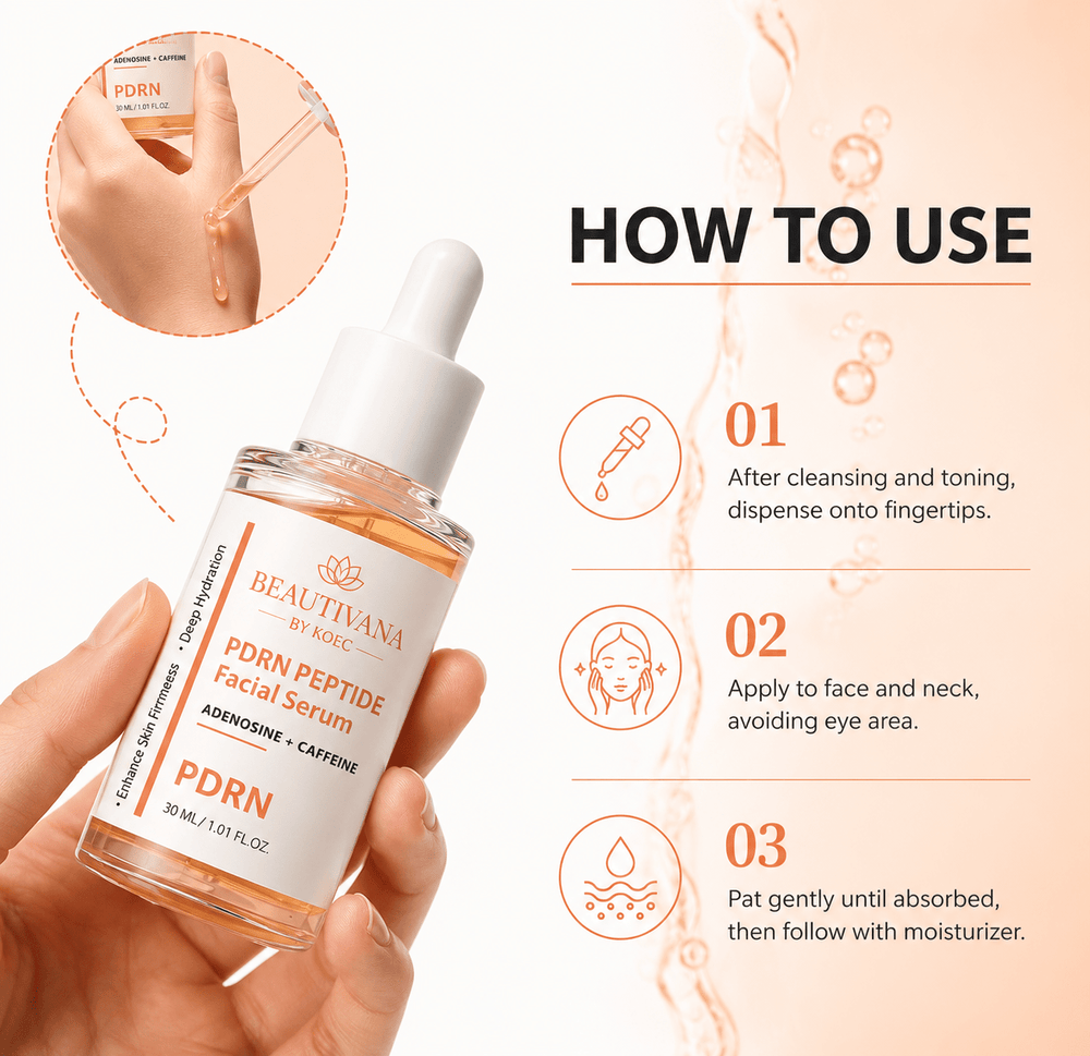 Beautivana PDRN Peptide Hydrating Facial Serum - Beautivana