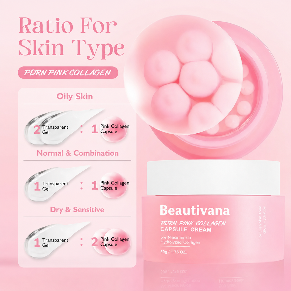 PDRN Pink Collagen Face Cream with niacinamide