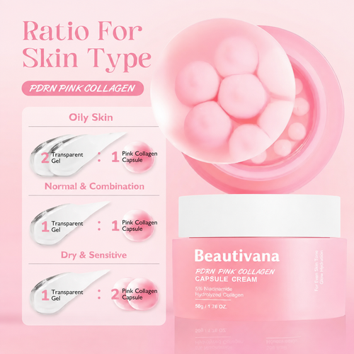 PDRN Pink Collagen Face Cream with niacinamide