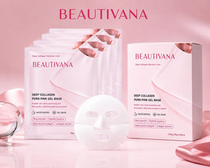 Beautivana PDRN Pink Collagen Gel Mask – 4-Pack - Beautivana