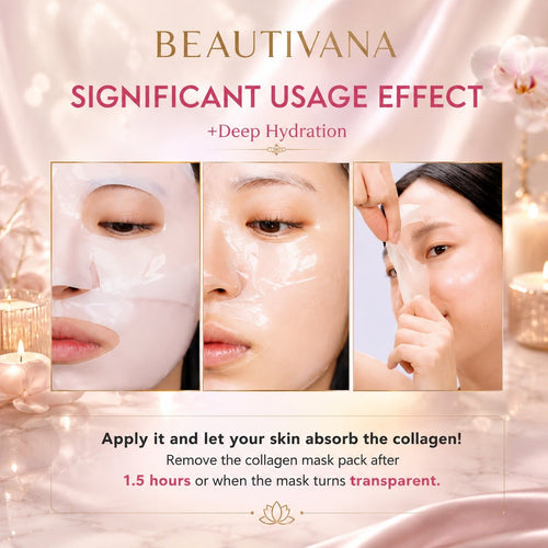 Beautivana PDRN Pink Collagen Gel Mask – 4-Pack - Beautivana