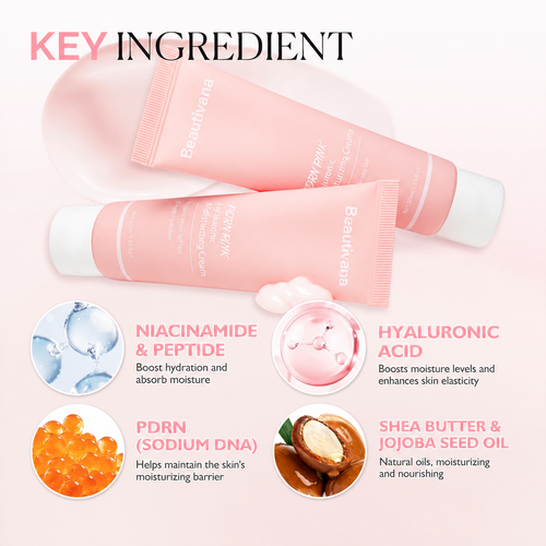 Beautivana PDRN Pink Hyaluronic Moisturizing Cream key ingredients