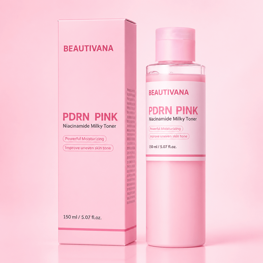 Beautivana PDRN Pink Milky Toner packaging