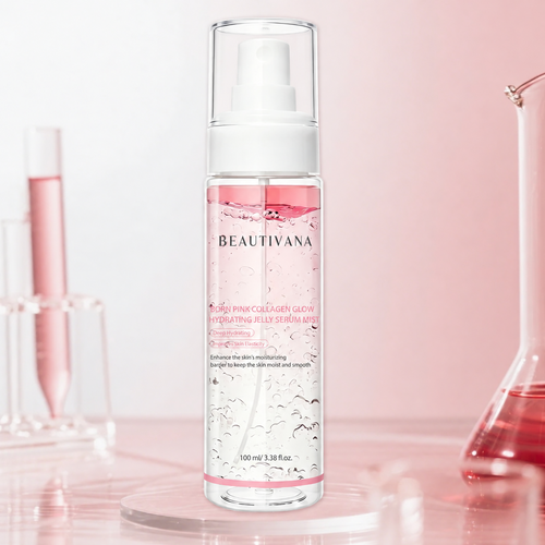 Beautivana PDRN Pink Collagen Jelly Serum Mist lifestyle image