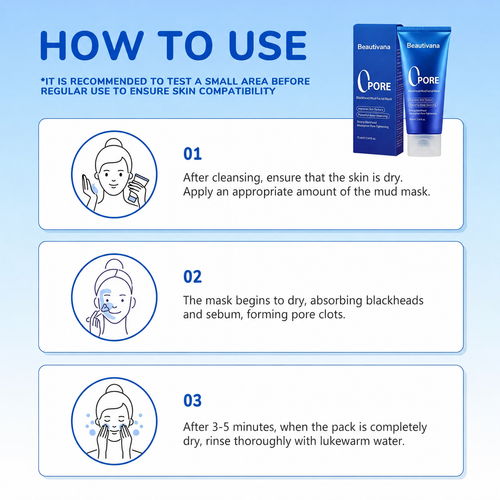 Beautivana 75ml Pore Care Mud Mask