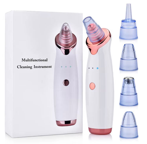 Beautivana pore vacuum facial cleansing device with interchangeable suction heads