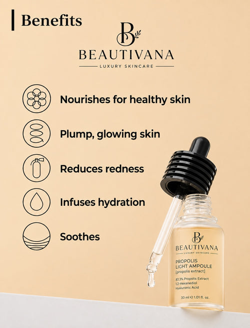 Hydrating and soothing benefits of Beautivana Propolis Light Ampoule