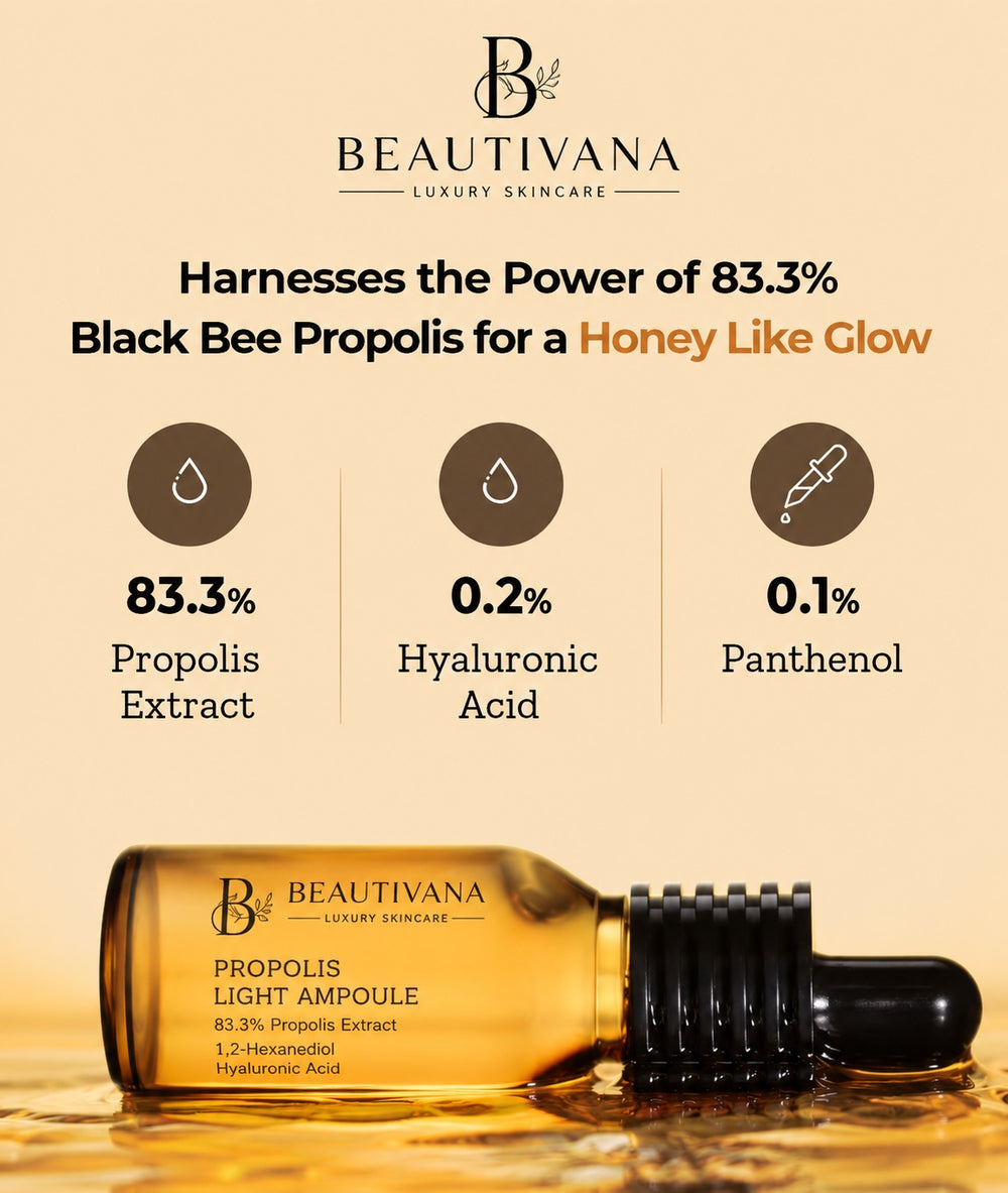 Propolis hyaluronic acid and panthenol in Beautivana ampoule