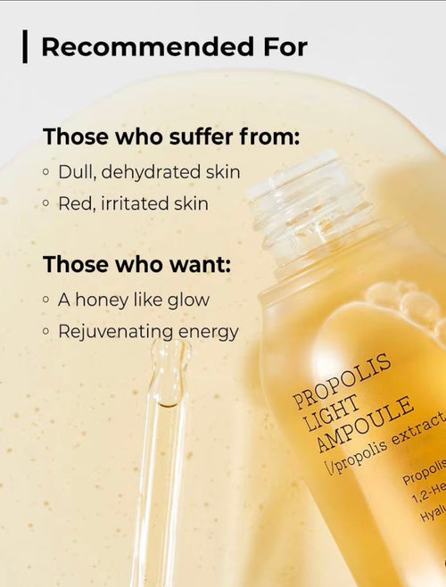 Beautivana Propolis Light Ampoule for dry and dull-looking skin