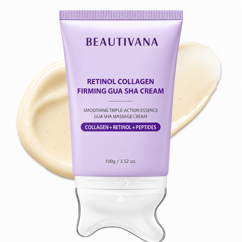 Beautivana Retinol Collagen Gua Sha Cream for face and neck