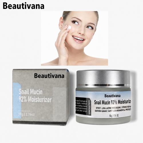 Beautivana 50g Snail Mucin 92% moisturizer packaging