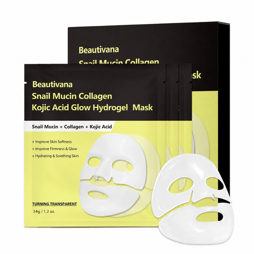 Beautivana Snail Mucin Collagen and Kojic Acid Hydrogel Mask 34g