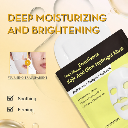 Beautivana two-piece hydrating hydrogel face mask
