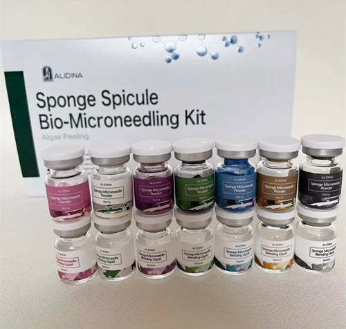 Spicule skincare powder and blending liquid vials