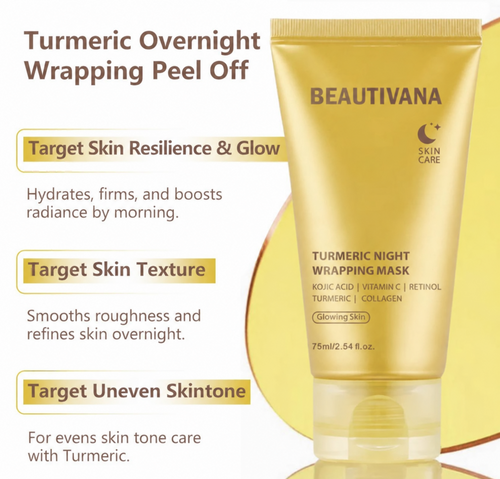 Beautivana Turmeric Night Wrapping Mask overnight benefits