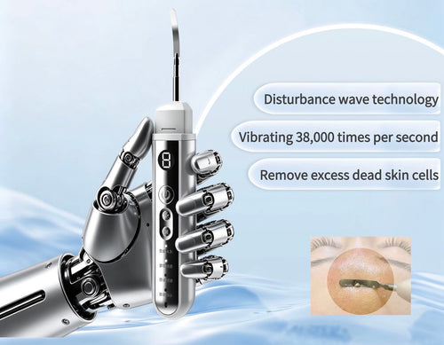 Ultrasonic skin scrubber beauty device technology