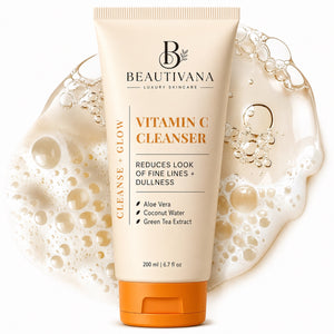 Beautivana Vitamin C Glow facial cleanser 200 milliliter tube