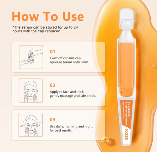 How to use Beautivana Vitamin C Collagen Serum Ampoules