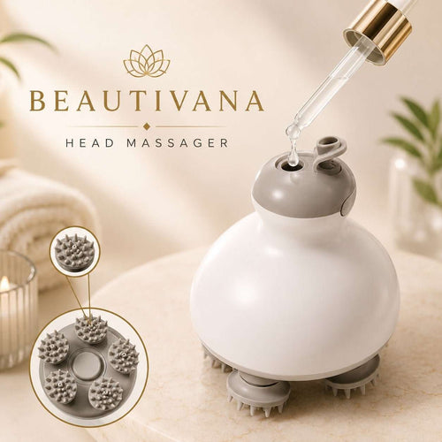 Beautivana Waterproof Electric Scalp Massager with Oil Applicator - Beautivana