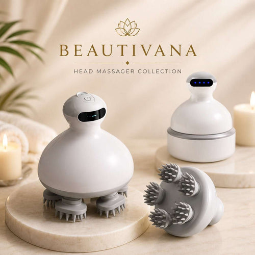 Beautivana Waterproof Electric Scalp Massager with Oil Applicator - Beautivana