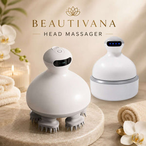 Beautivana Waterproof Electric Scalp Massager with Oil Applicator - Beautivana