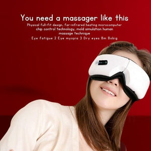 Beautivana Wireless Foldable Eye Massager with Heat & Compression - Beautivana
