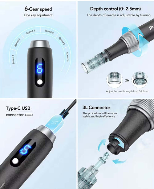 Beautivana microneedling pen and cartridge kit