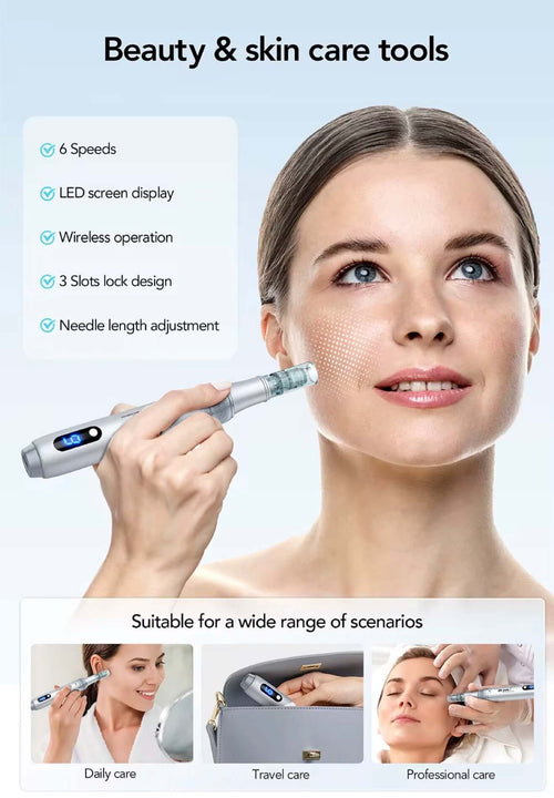 Beautivana handheld microneedling pen beauty tool